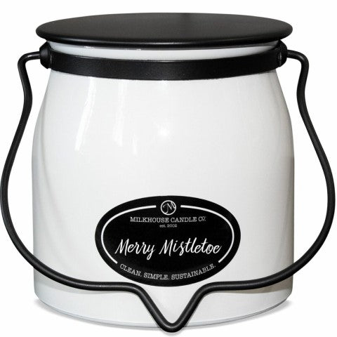 Merry Mistletoe Butter Jar Candles