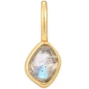 Gold Labradorite Charm