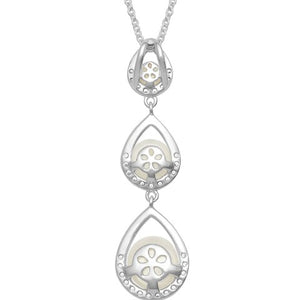 Pearl Trio Teardrop Necklace