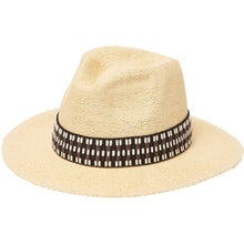 Patterned Band Panama Hat