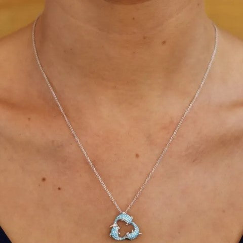 Triple Dolphin Necklace