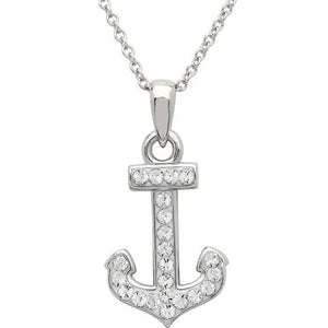 Crystal Anchor Necklace