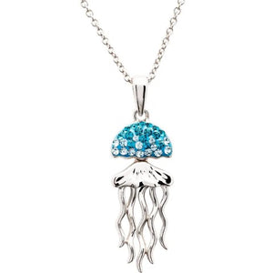 Crystal Jellyfish Necklace