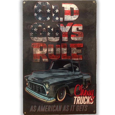 Chevy Trucks - American as It Gets Sign