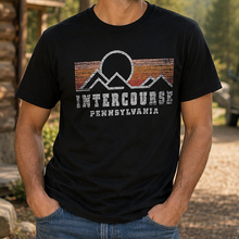 Orange Stripe Mountain T-Shirt
