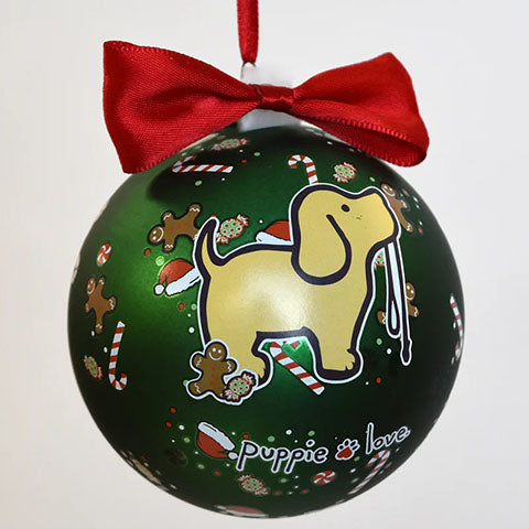 Christmas Pattern Pup Ornament