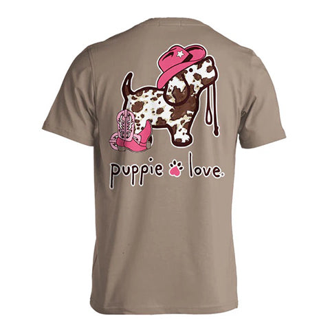 Cow Print Pup T-Shirt