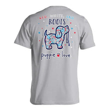 Red, White & Boots Pup T-Shirt