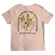 Wildflowers Puppie Youth T-Shirt