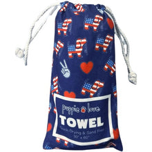 Peace, Love, Puppies Towel