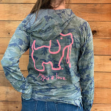 Camo Logo Pup Hoodie Long Sleeve T-Shirt