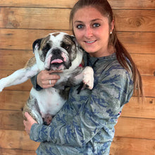 Camo Logo Pup Hoodie Long Sleeve T-Shirt