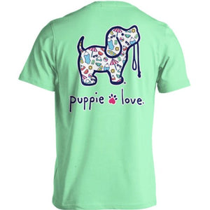 Pool Day Pattern Pup T-Shirt