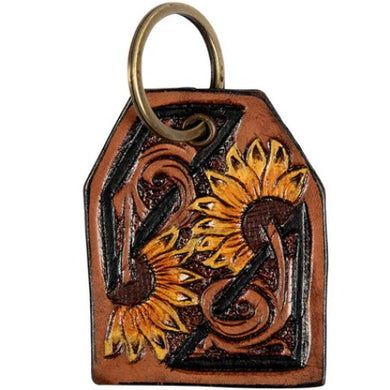 Prairie Sunflowers Rising Key Fob