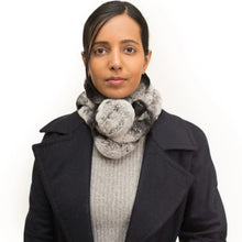 Wide Rex Neck Warmer with Pom