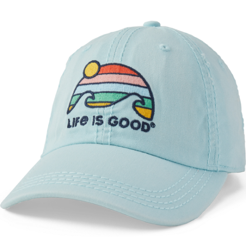 Retro Wave Stripe Sunwashed Cap