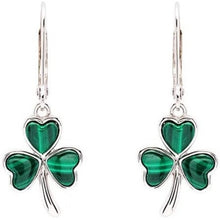 Shamrock Malachite Earrings