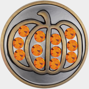 Brass Sparkle Pumpkin Snap