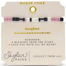 Daughter Morse Code Tila Bracelet