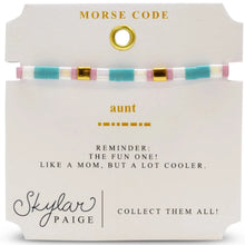 Aunt Morse Code Tila Bracelet
