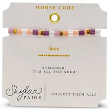 Love Morse Code Tila Bracelet