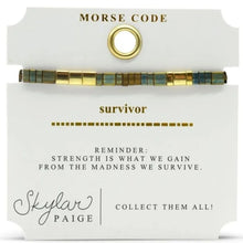 Survivor Morse Code Tila Bracelet