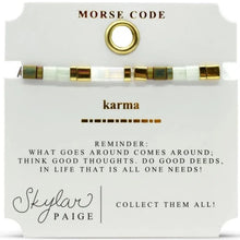 Karma Morse Code Tila Bracelet