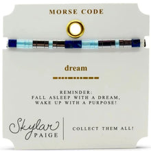 Dream Morse Code Tila Bracelet