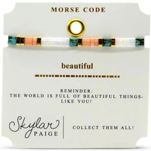 Beautiful Morse Code Tila Bracelet