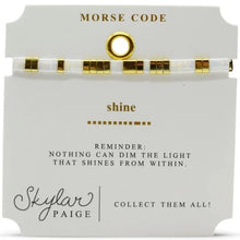 Shine Morse Code Tila Bracelet