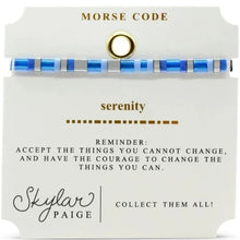 Serenity Morse Code Tila Bracelet