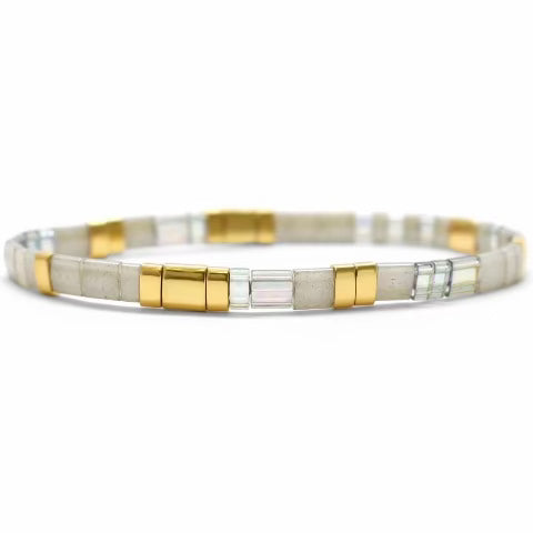 Gratitude Morse Code Tila Bracelet