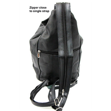 Adjustable Leather Backpack