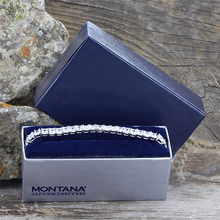 Silver Squares Bolo Bracelet