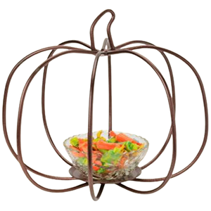 Copper Pumpkin Candle Holder