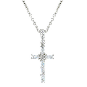 Baguette Cross Necklace