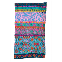 Blue & Pink Borders Boho Bandeau