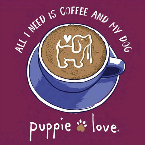 Coffee & My Dog Pup T-Shirt