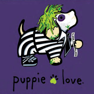 Striped Suit Pup Long Sleeve T-Shirt