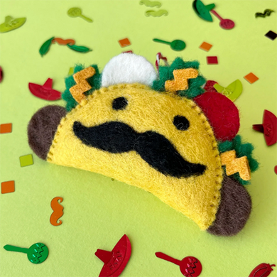 Taco Man Wool Ornament