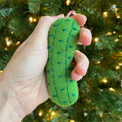 Pickle Wool Ornament