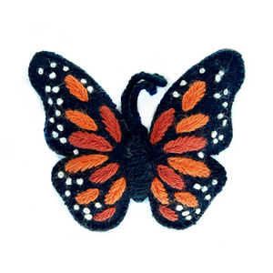 Monarch Butterfly Wool Ornament