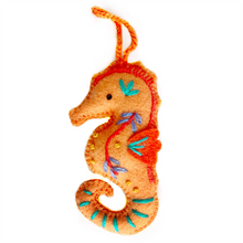 Seahorse Embroidered Ornament