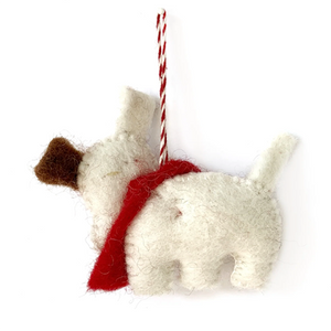 Dog with Scarf Ornament