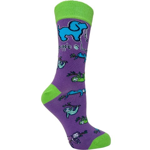 Sloth Pup Crew Socks