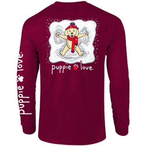 Snow Angel Puppie Long Sleeve T-Shirt