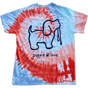 Sunburst Tie Dye Pup T-Shirt