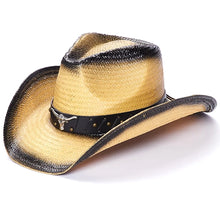Longhorn Pin Straw Western Hat
