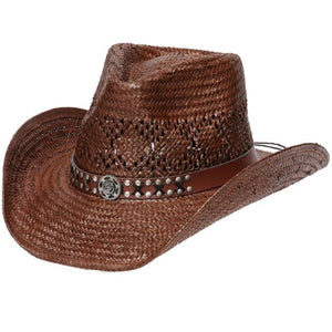 Studded Band Western Hat
