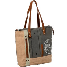 USA Canvas Patch Tote Bag